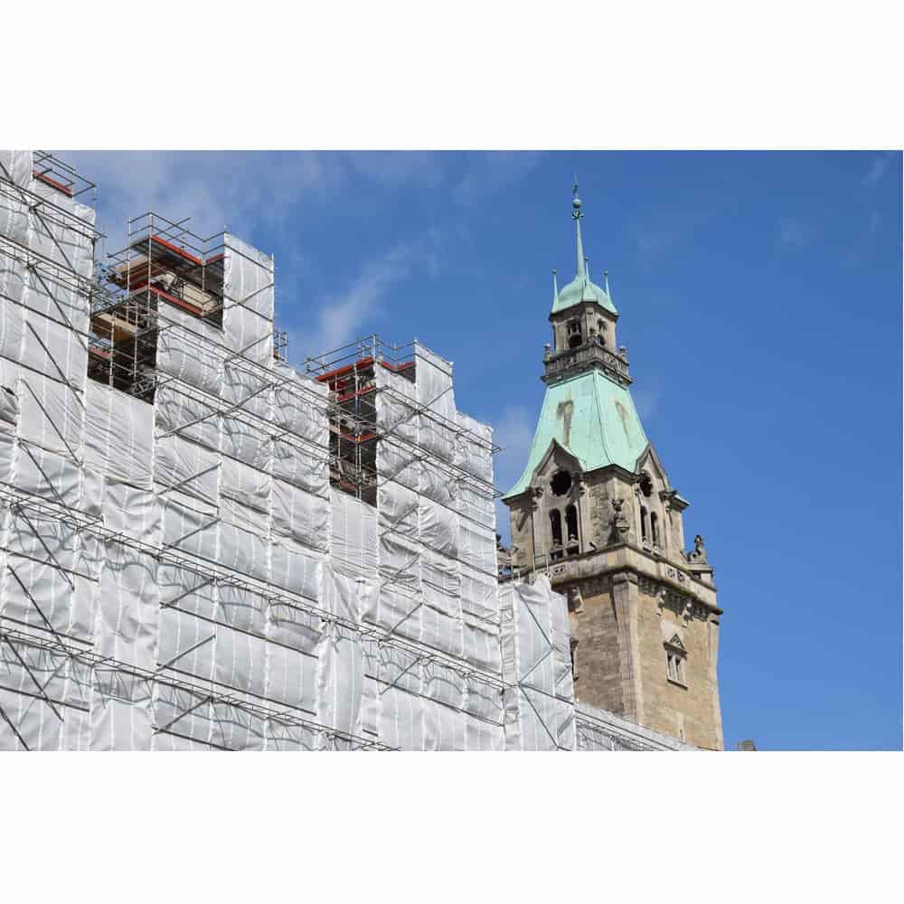 Scaffold Tarp 0.80 x 10 m 150 g/m² White-0