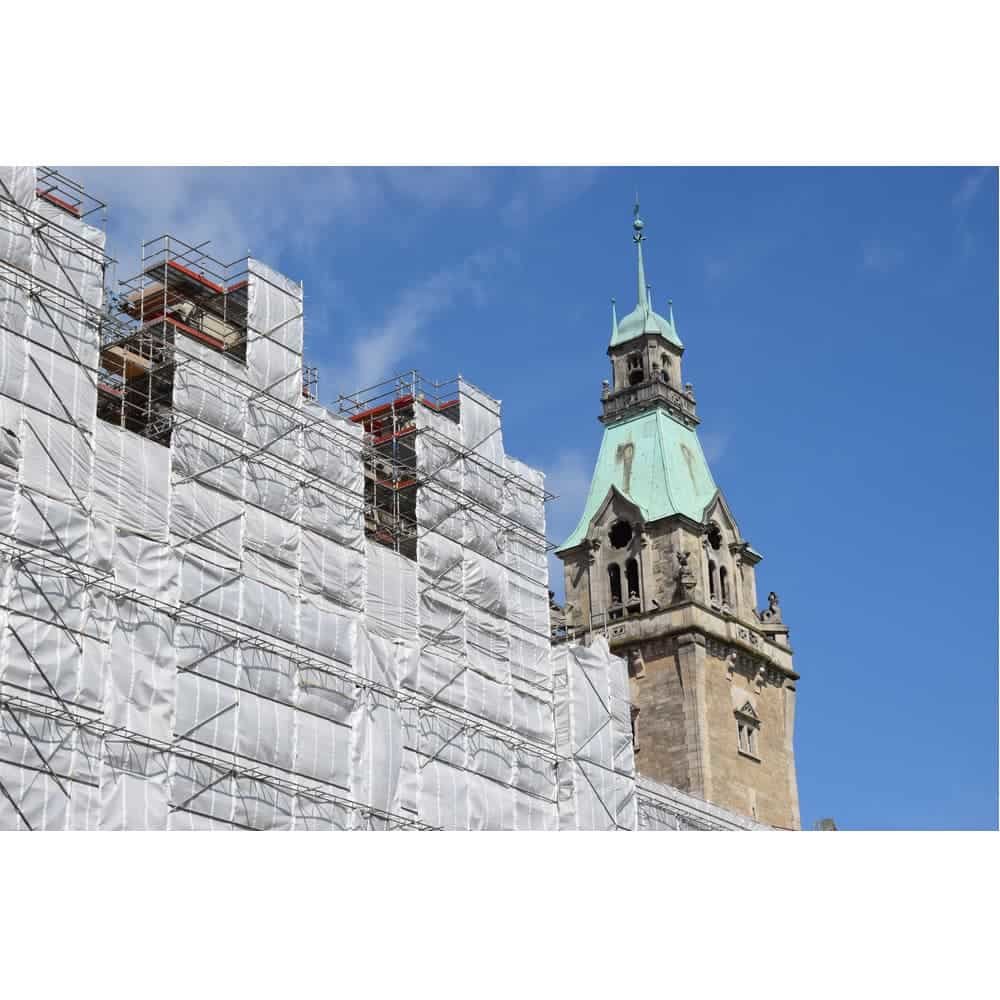 Scaffold Tarp 2, 10 x 10 m 150 g/m² White-0