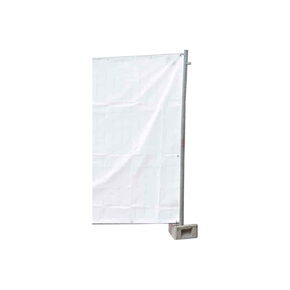 Construction Fence Tarp 160g/m² White PE 1.76m x 3.41m-0