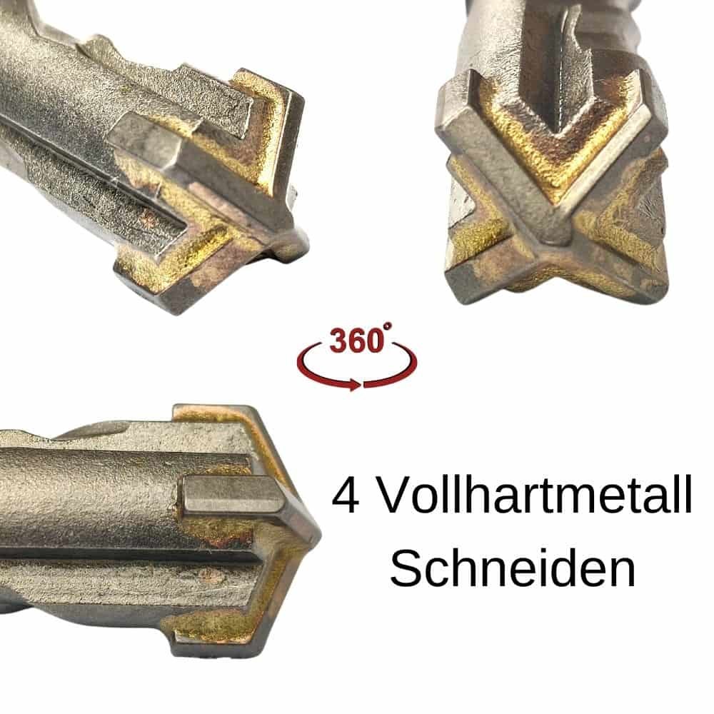 Hammer Drill Bit for SDS-PLUS 4-Cutter Ø 5.0mm x 110mm Length-1