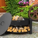 Fire Bowl "MONTANA" 80 cm - made of natural steel-3