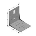 Angle Connector 100 x 100 x 90 x 2 mm with Rib-0