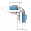 PP PE Pipe Fitting 90° Elbow 2 Fittings 16 x 16-0