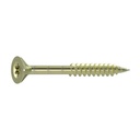 Chipboard screws with I-Star, countersunk head, partial thread, and milling ribs under the head-1