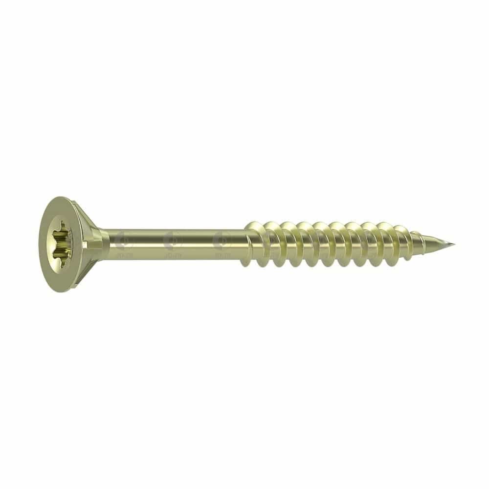 Chipboard screws 3.0 x 35 mm 1000 pieces with I-star, countersunk head, partial thread and milling ribs under the head-1