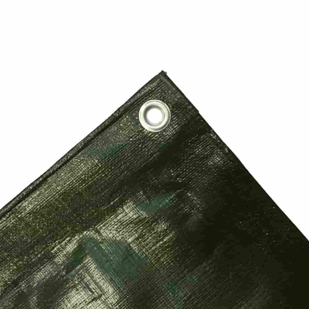 210g/m² Cover Tarpaulin 10x16m green (160m²)-1