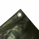 210g/m² Cover Tarpaulin 2.5 x 10m green (25m²)-1