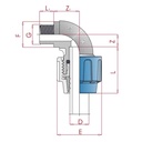 PP PE Pipe Fitting 90° Elbow 20 x 1/2" M-0