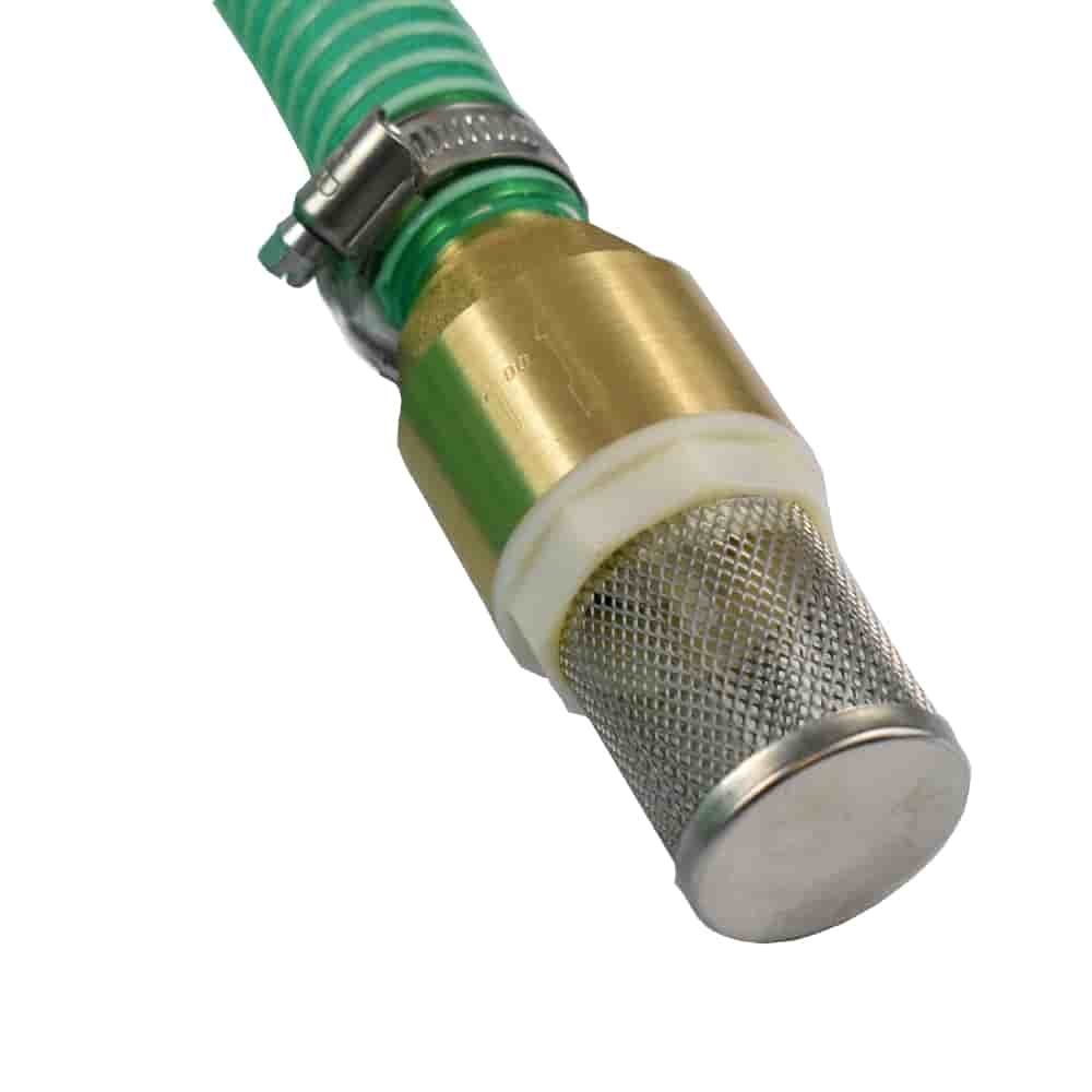 1"/25mm suction and pressure hose with suction basket, check valve and quick coupling 1m-2