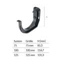 Gutter Holder Graphite System 75-0