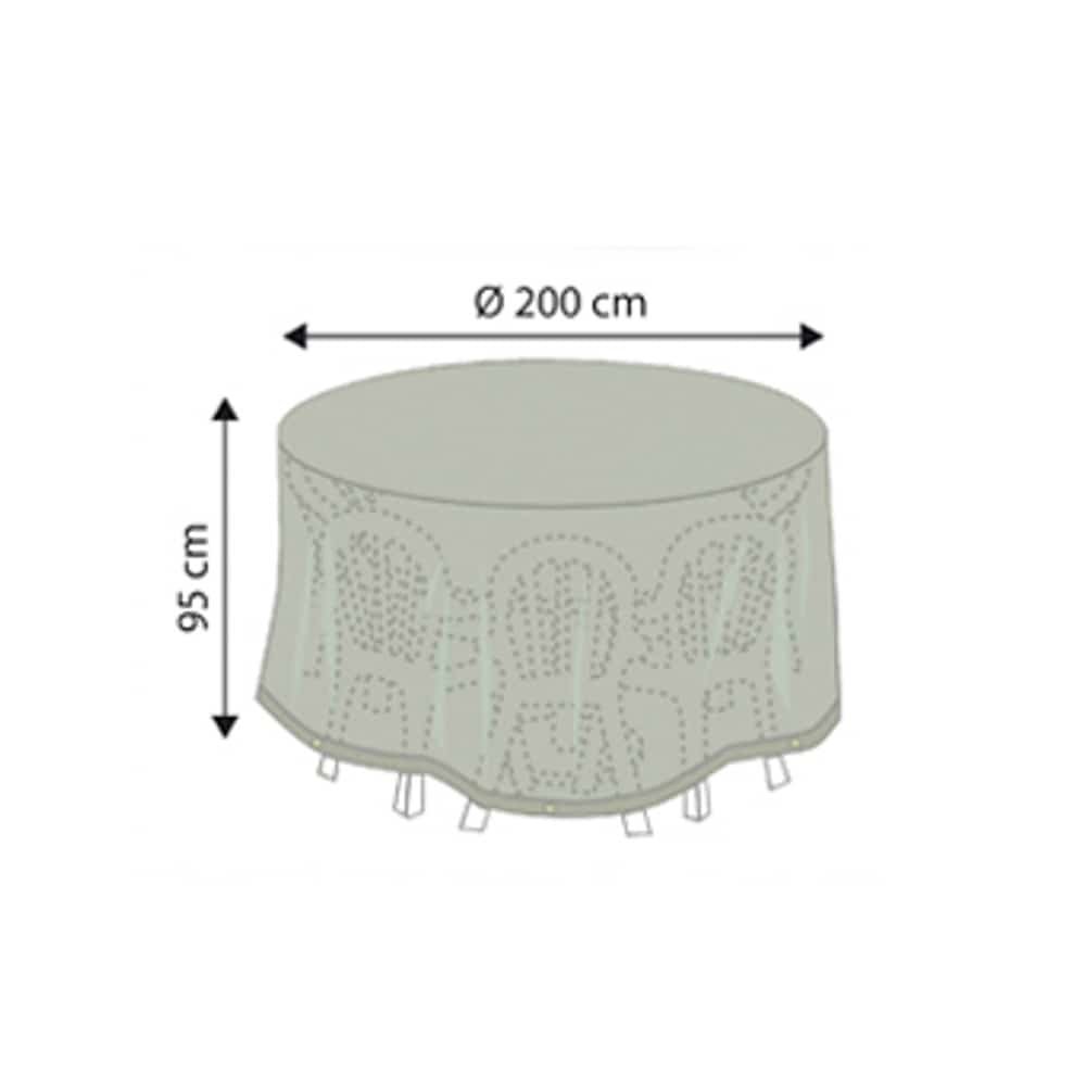 Protective Cover Deluxe Round Seating Group, approx. 200x95-0