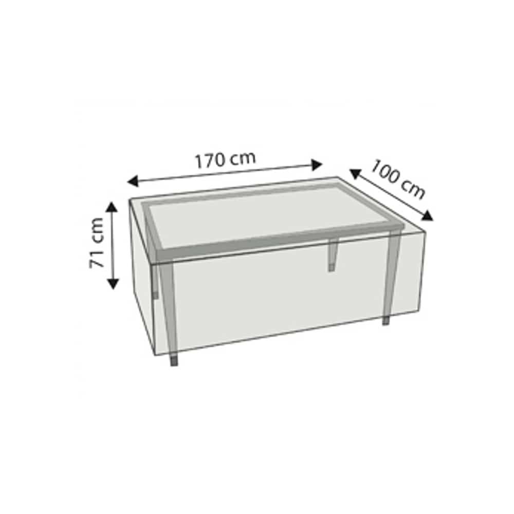 Protective Cover Deluxe Rectangular Table, approx. 170x100x71-0