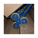 Aluminum Stair Climber Cart 200 kg with large shovel thermoplastic rubber 620 x 675 x 1310 mm-0