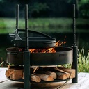 Multifunctional Fire Bowl "MONTANA X" + Grill Grate - made of Natural Steel-1