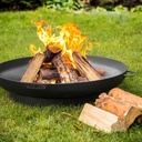 Fire Bowl "DUBAI" 70 cm - made of natural steel-1