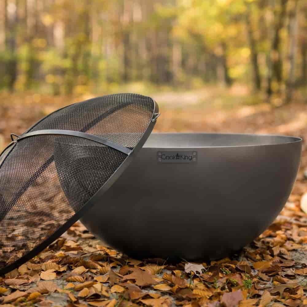 Fire Bowl Premium Deep "DALLAS" 85 cm - Made of Natural Steel-2