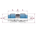 PP PE Pipe Fitting Coupling Reduced 25 x 20-0