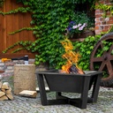 Fire Bowl „BRASIL“ 70x70 cm - Made of Natural Steel-1