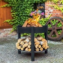 Fire Bowl High "MONTANA" 70 cm - Made of Natural Steel-0