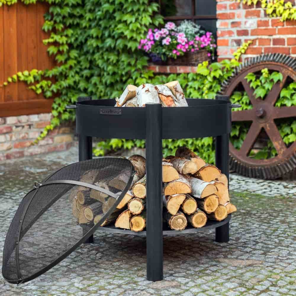 Fire Bowl High "MONTANA" 80 cm - Made of Natural Steel-2