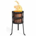 Fire basket for Swedish Torch "MALMO" - made of natural steel-0