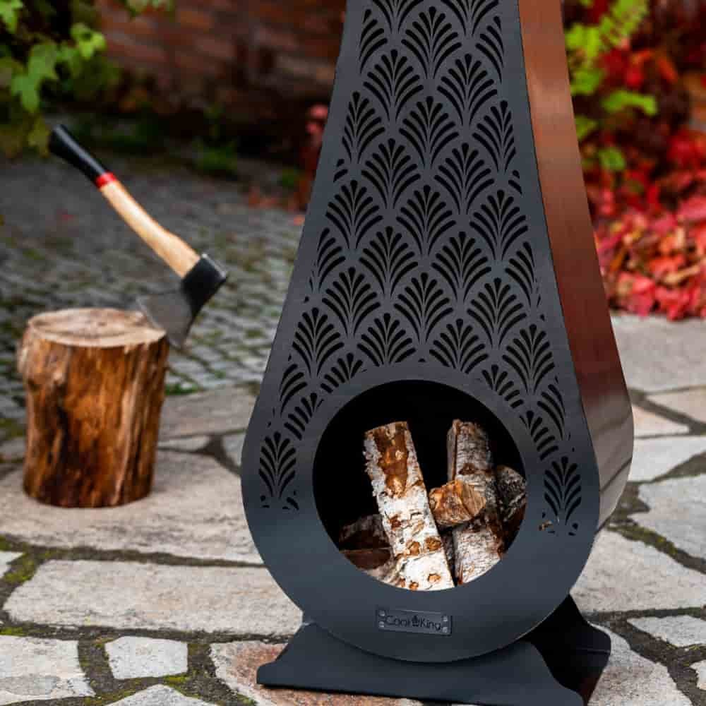 Garden Fireplace "ANKARA" - made of Natural Steel-0