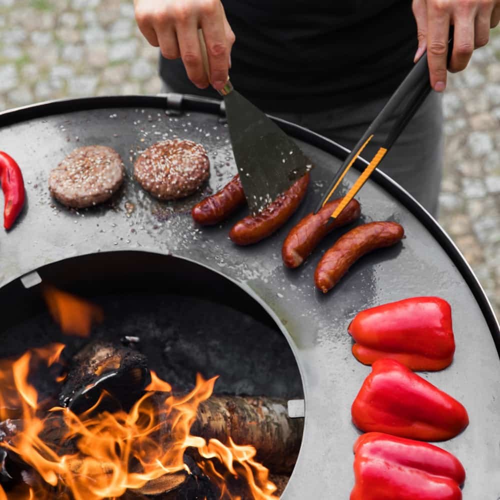 Grill Plate made of Natural Steel for Fire Bowl 82 cm-1