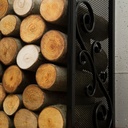 Firewood Rack "CHERRY" - made of natural steel-1