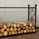 Firewood Rack "ALDI" - made of Natural Steel-1