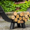 Firewood Rack "MILA" - made of natural steel-1