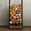 Firewood Rack "ATOS" 150 x 50 x 20 cm - made of natural steel-2