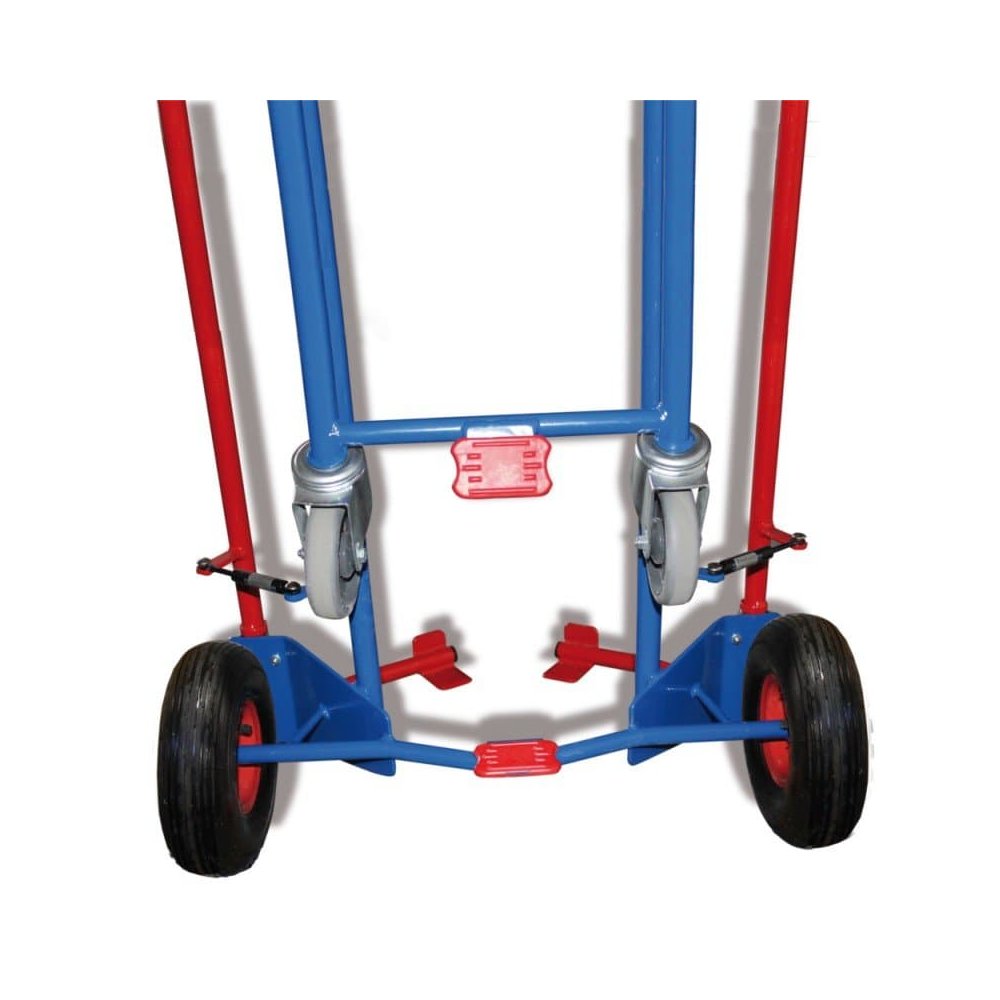 Tire Cart with Support Wheel 200 kg Load Capacity Pneumatic Tires-0