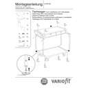 Table Trolley 250 kg with 2 lockable drawers high push bar + EasySTOP-0