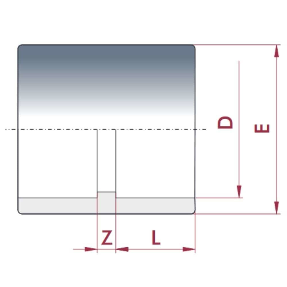 PVC-U Adhesive Socket 25 mm PN16-0