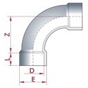 PVC-U 90°Elbow 20 mm PN16-0