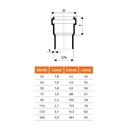 HTsafeSW Siphon Connection Angle to Metal and Plastic DN/OD 40/30-1