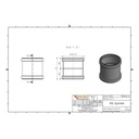 KGMM Double Socket with Rib DN/OD 125-1