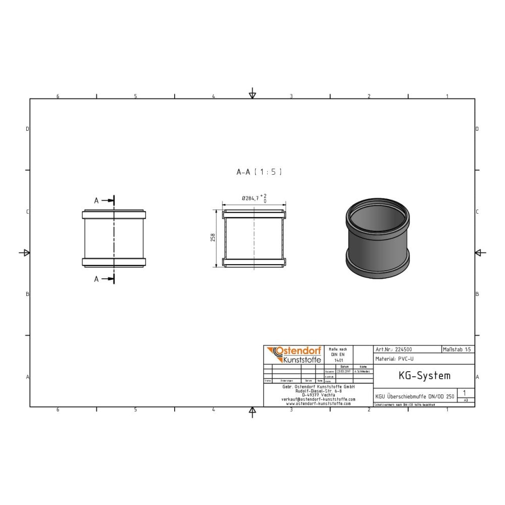 KGU Sliding Sleeve DN/OD 250-1