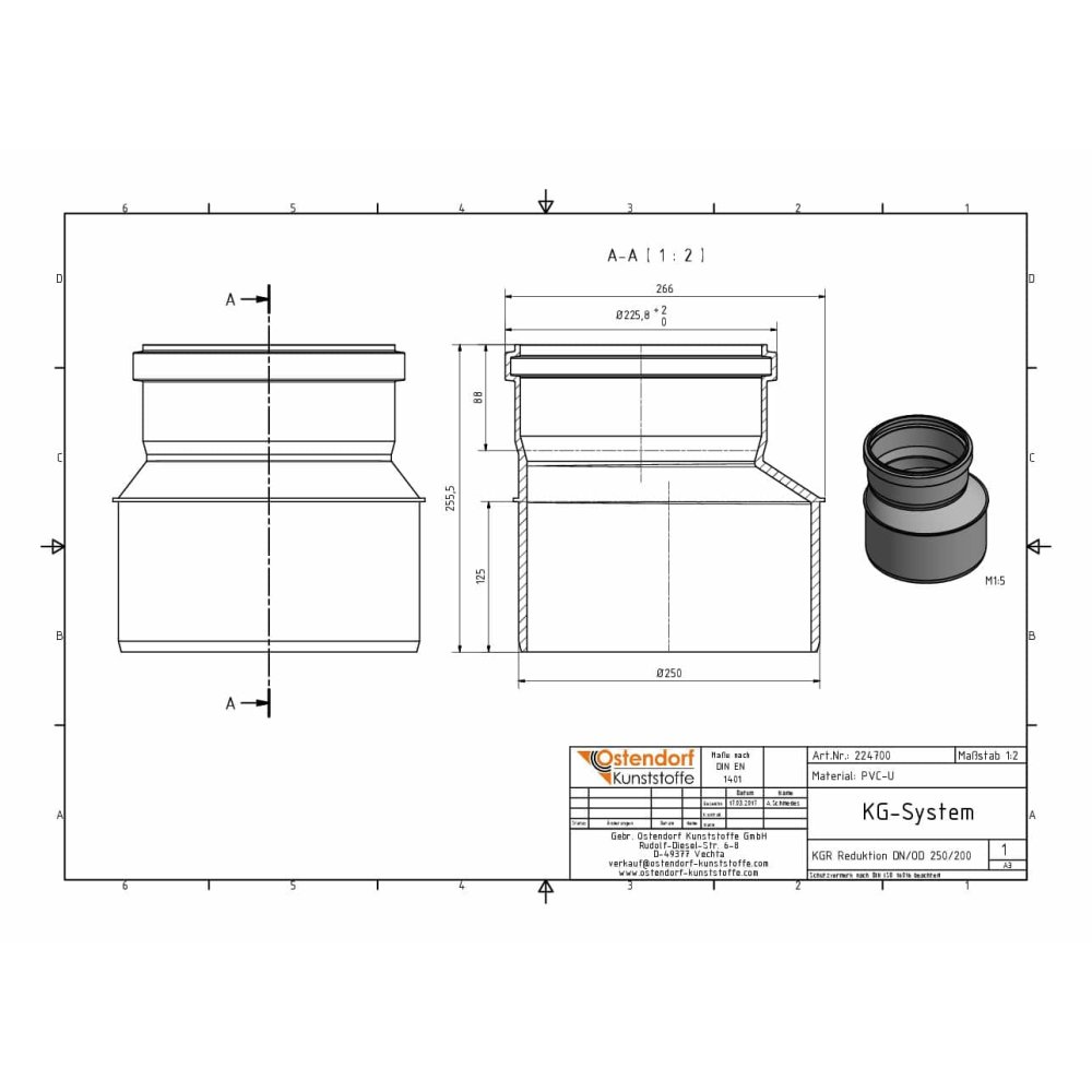 KGR Reduction DN/OD 250/200-1