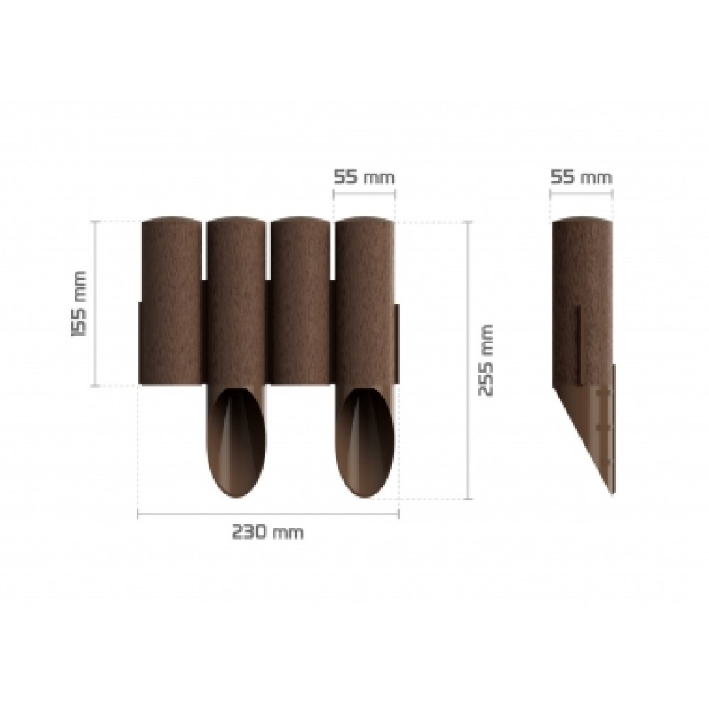 Garden Palisade 4 Standard Brown 2, 30 m-0