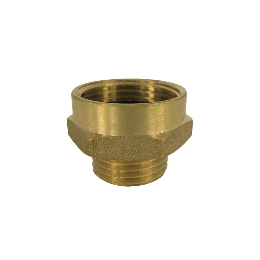 Threaded Fitting Brass Double Nipple Extended 3/4" M x 1" F-1