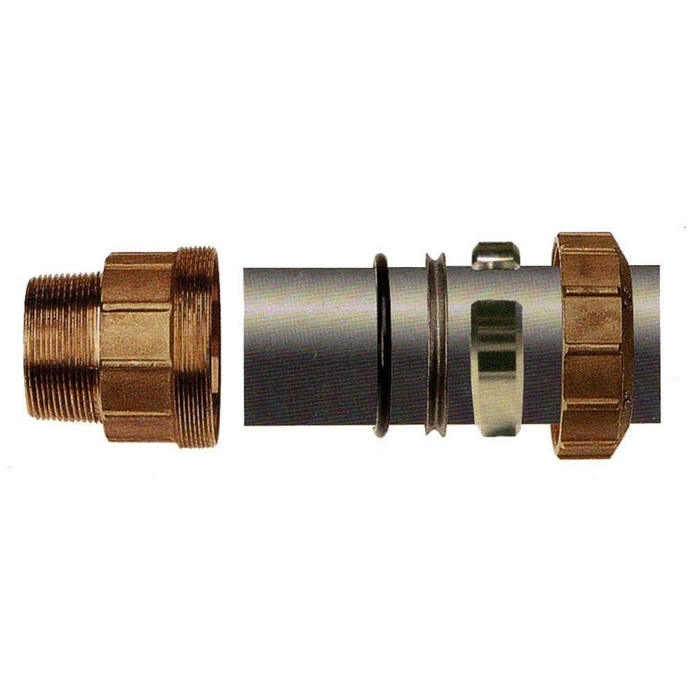 Brass PE Pipe Fitting Coupling AG 32x1"-0