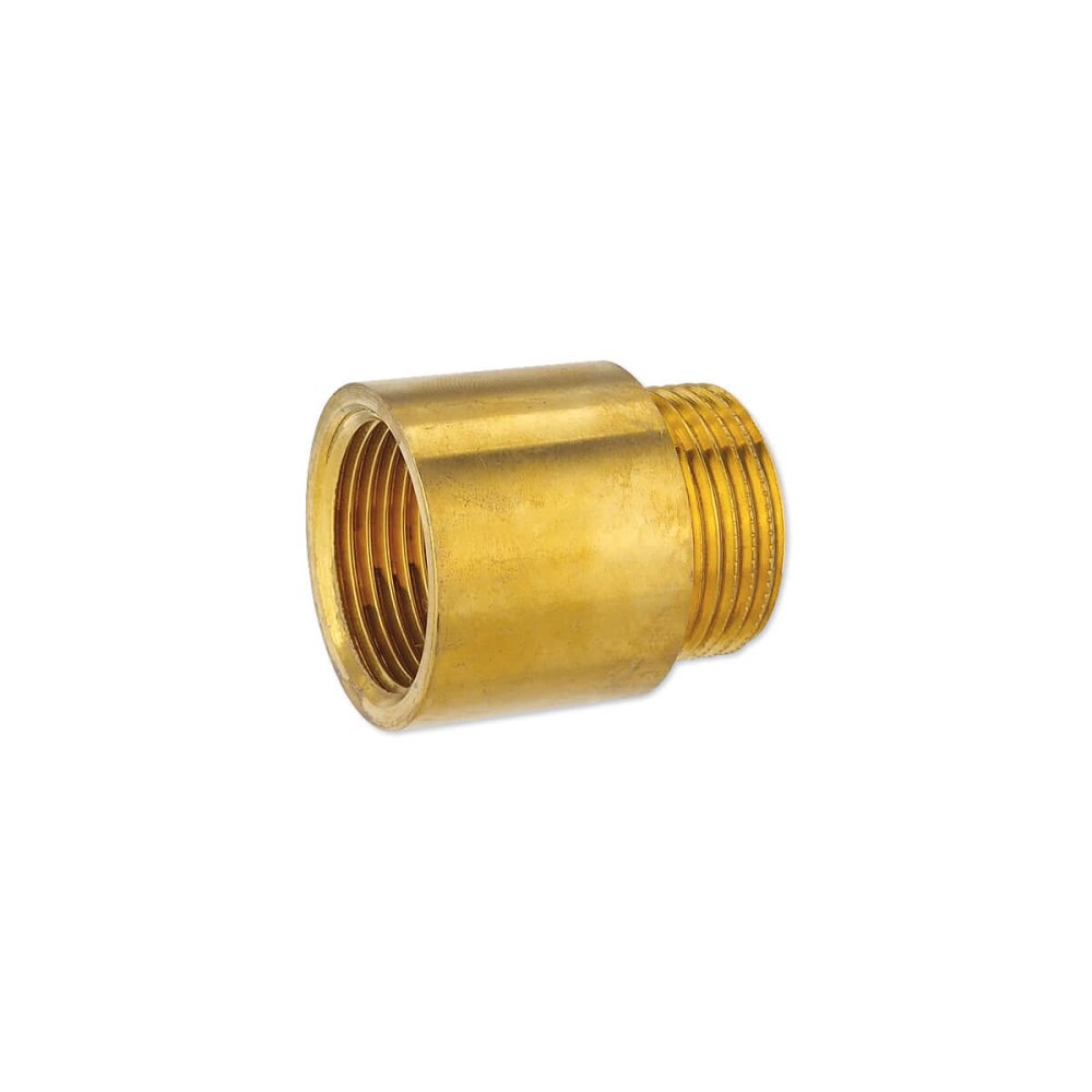 Threaded Fitting Brass Tap Extension 1/2" M x 1/2" F 25 mm-0