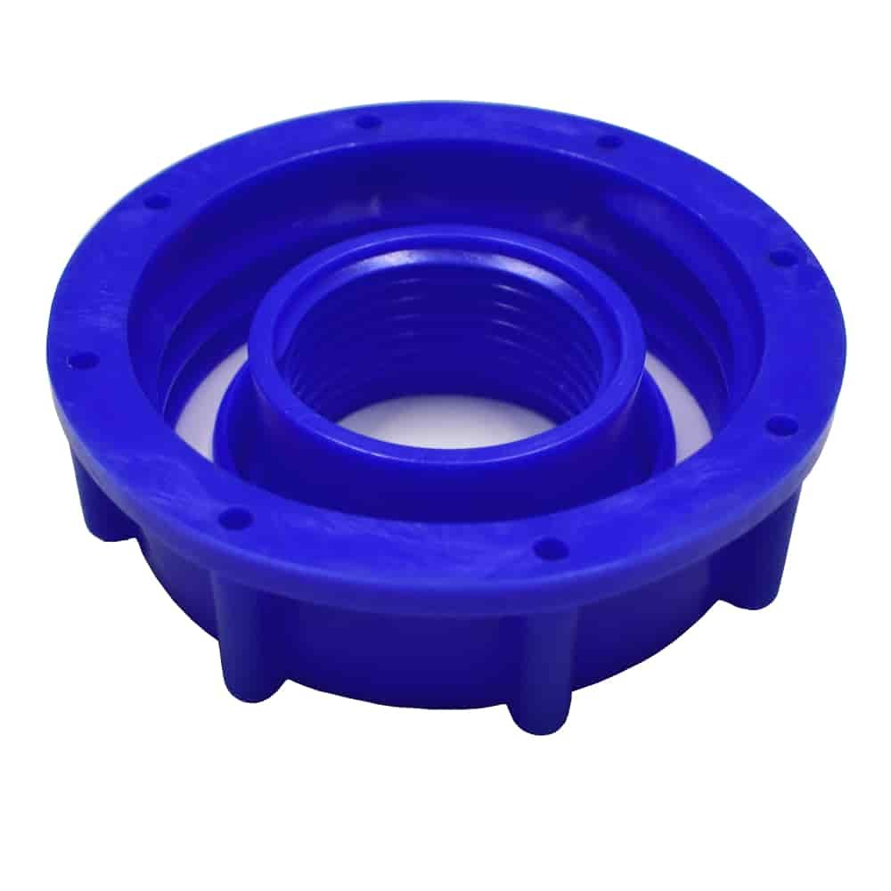 blue IBC nut with internal thread S60 x 1" IG-2