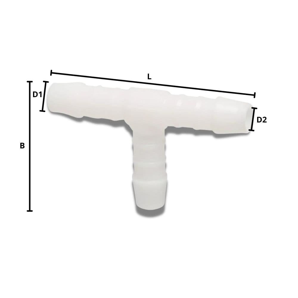 Hose Connector Plastic T-Piece 4 mm-0