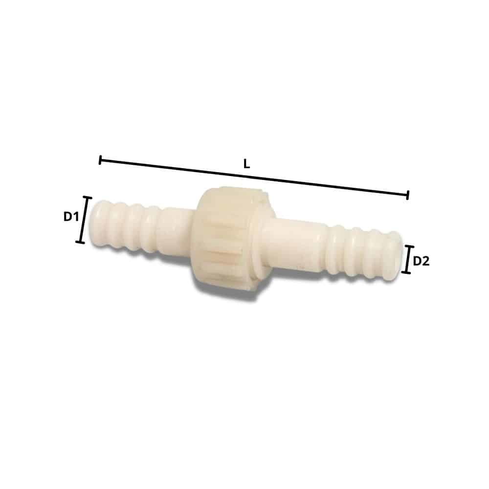 Hose Connector Plastic 3/3 Coupling Spout 16 mm-0