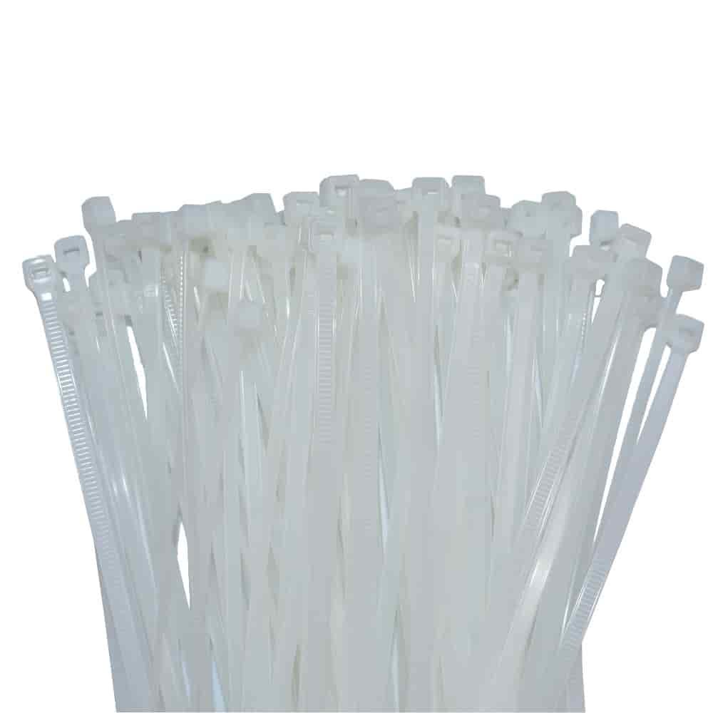 100 Cable Ties 750x7, 6mm Natural (white) PA6.6