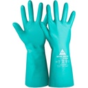 Chemical Protection Gloves Nitrile Green, Size 9