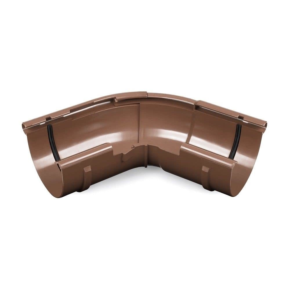 Corner Piece Outside with Adjustable Angle from 120° to 145° Brown System 125