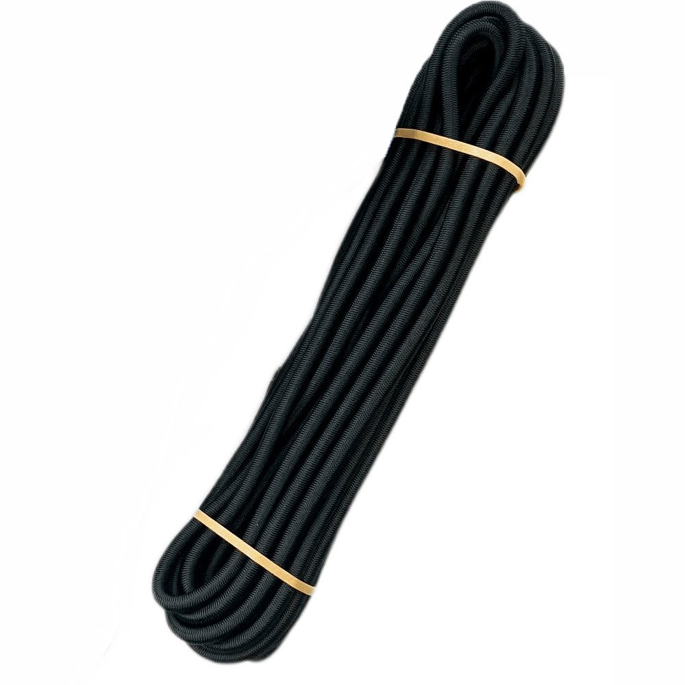 Elastic rope 10mm, 10 M, black